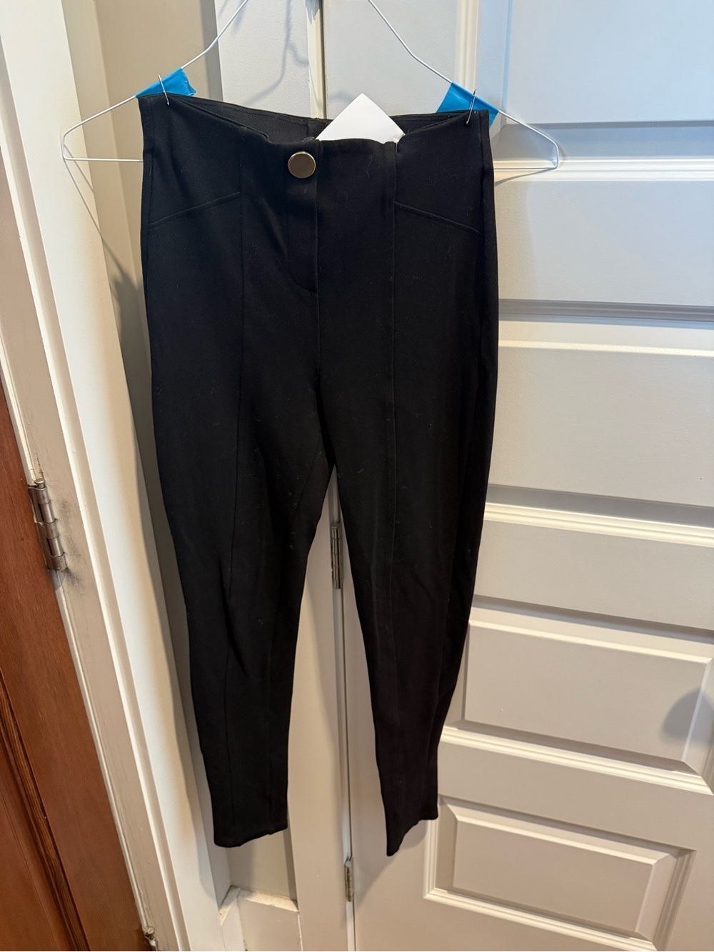Zara Black Ankle Cropped High-Rise Pants